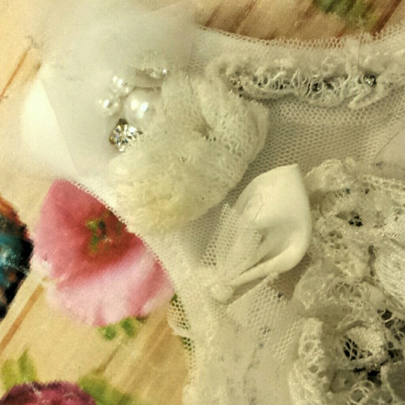 *SALE* Microbe summer dress sz 3 white embellish
